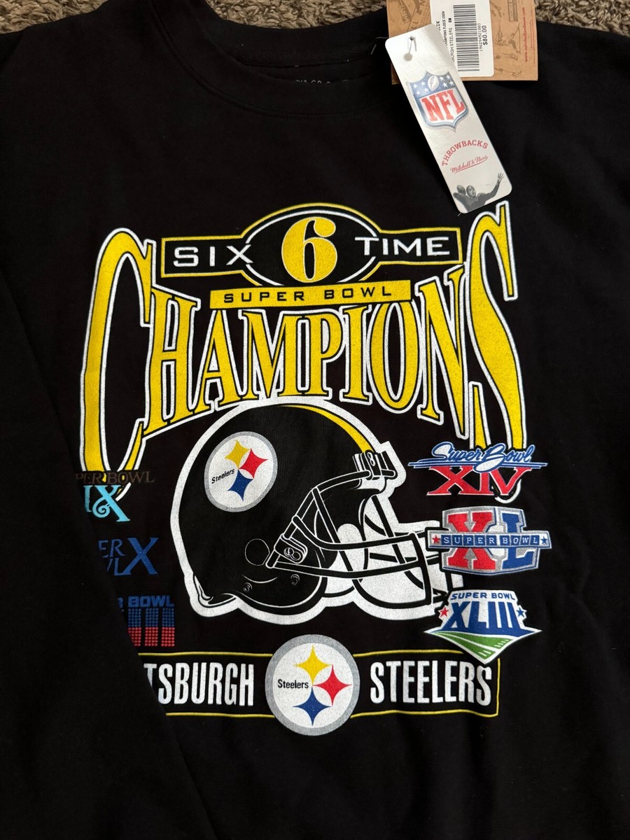 NEW Mitchell & Ness NFL Pittsburgh Steelers Super Bowl