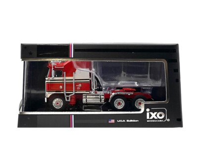 IXO MODELS 1:64 SCALE - RED - 1976 KENWORTH K100 AERODYNE SLEEPER SEMI TRUCK
