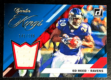 2019 Donruss Ed Reed Canton Kings Jersey Memorabilia SP  #'d 141/199