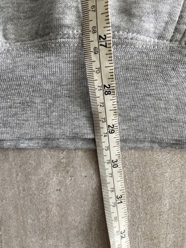 Vintage Nike Center Pocket Swoosh Gray Hoodie Sweatshirt Size 2XL 00s Y2k - Picture 12 of 13