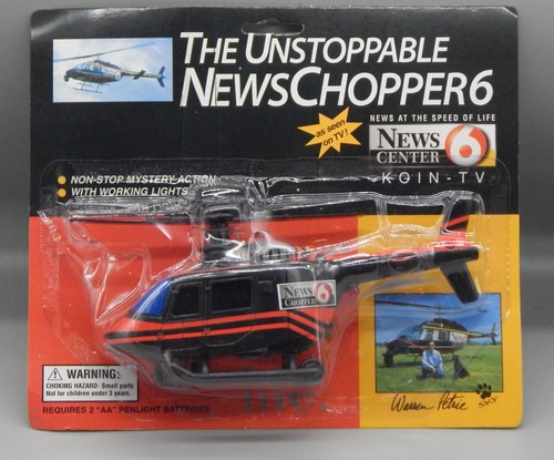 Década de 1990 vintage MYSTERY ACTION HELICOPTER Portland KOIN 6 Oregon WARREN PETRIE cbs - Imagen 2 de 11