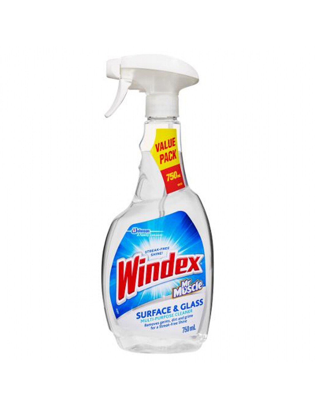 Windex Multi Surface & Glass Cleaner Trigger Spray 750ml 318252 for