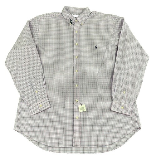 Ralph Lauren Shirt Mens XL Green Check Long Sleeve Button Up