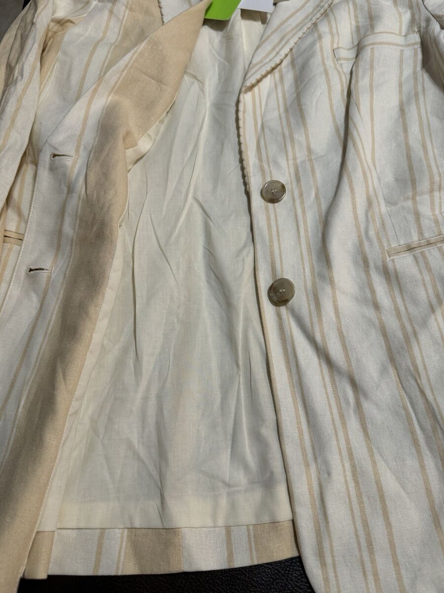 Sam Edelman Enola Two Tone Blazer - Women's Size L, Linen