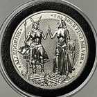 Allegorie Galia Germania Mint Rare Coin & COA 1 Troy Oz .9999 Fine Silver Round
