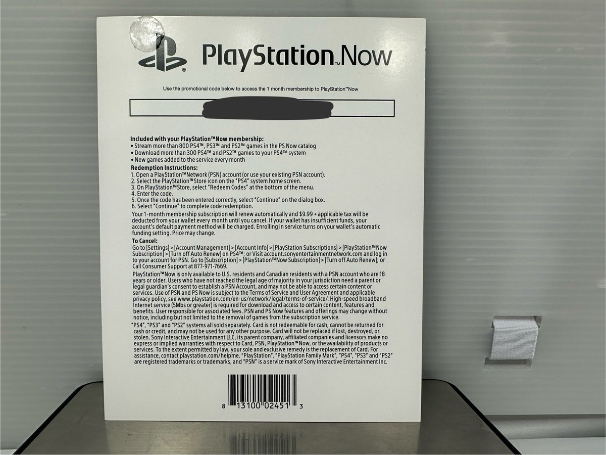 psn 3 month code