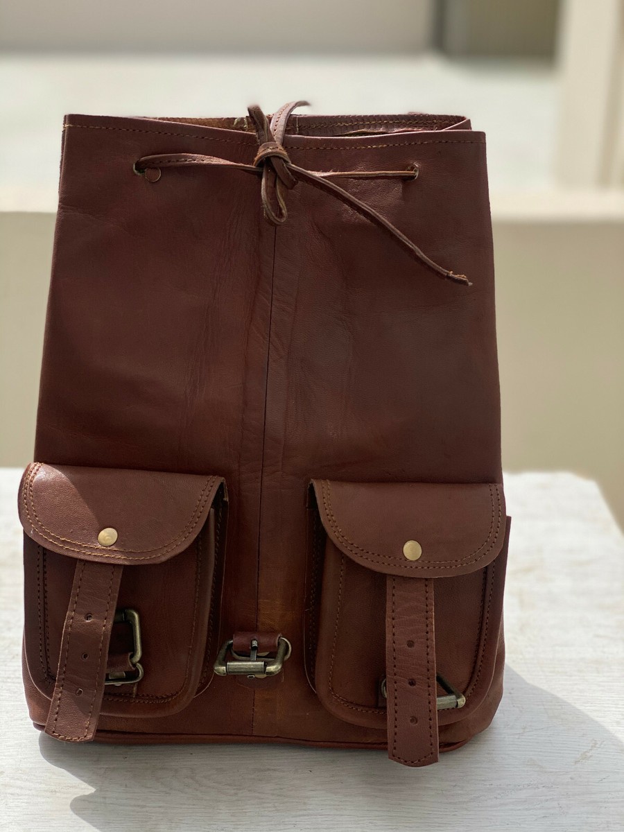 3273 Leather Backpack Vintage Real Leather Rucksack Fashion Daypack 13 Inch Women main image 4