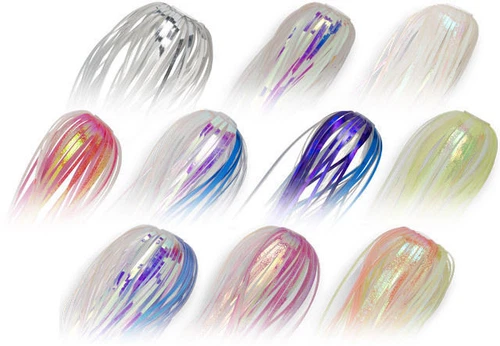 5 SilaFlash Trolling Skirts Live Bait,Sea Witch,Ballyhoo Rigs Fishing Lure Mahi