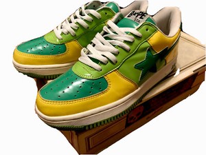 bapesta green yellow black