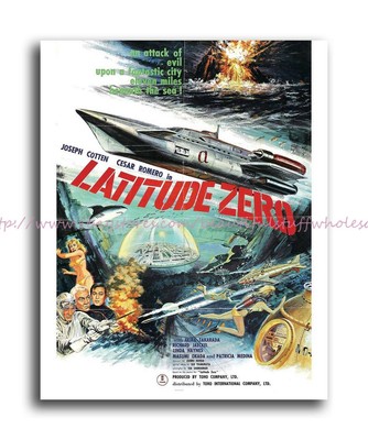 latitude zero thriller horror movie poster 8x10'' print homeware decor