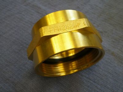 2-1/2'' FNST X FIPT FIRE HYDRANT HEX DOUBLE FEMALE BRASS ADAPTER FFH2525F