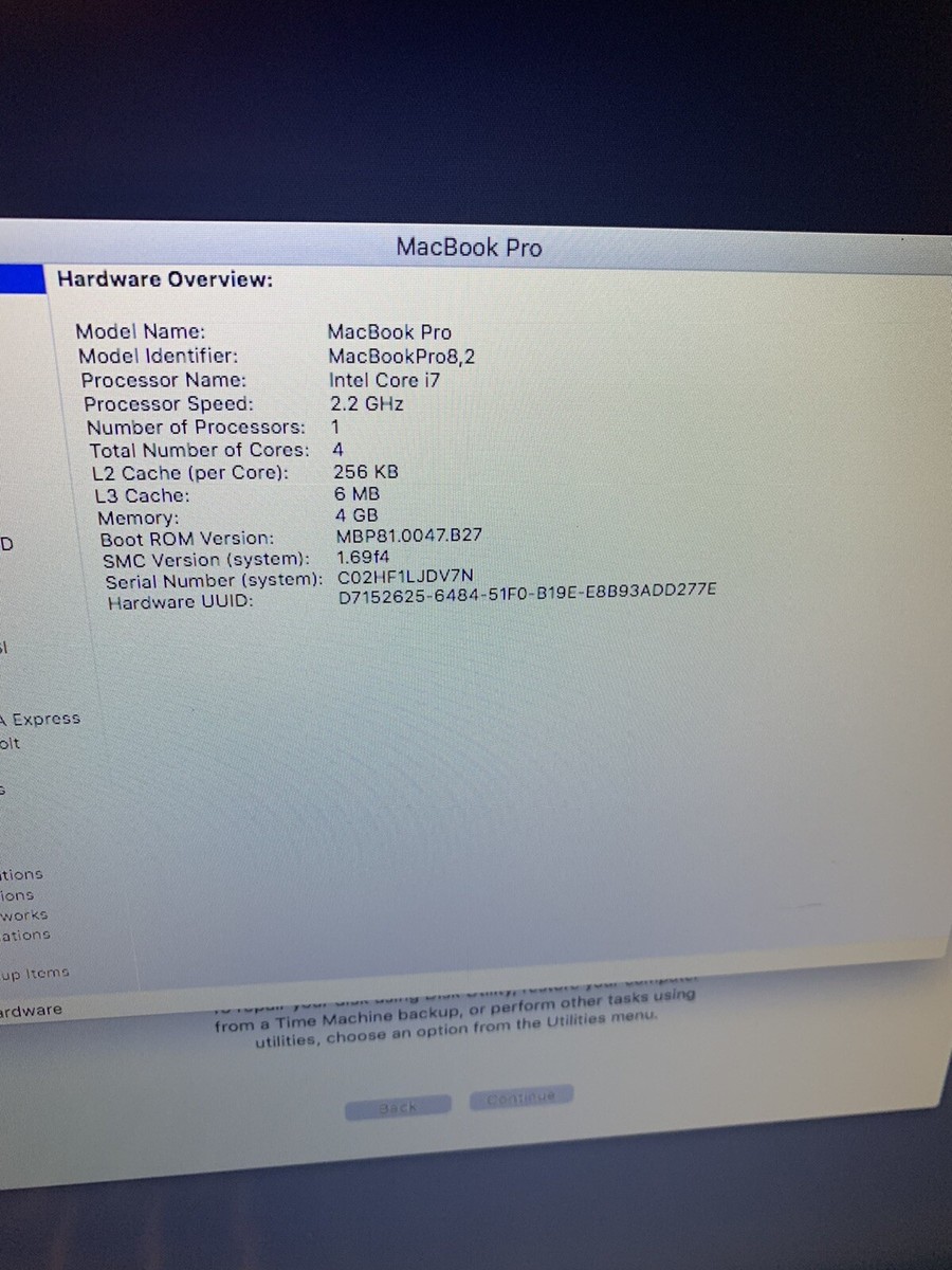2011 Apple MacBook Pro 15