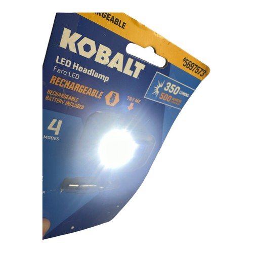 Kobalt KH350CHG LED Headlamp 350 Lumens - NEW OPEN BOX 4 settings RECHARGEABLE - Picture 5 of 5