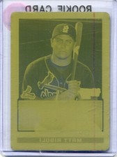 2009 Bowman Chrome - MATT RIGOLI -  Printing Plate 1 of 1 - ST. LOUIS CARDINALS
