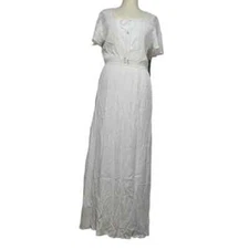 NWT Naif White Bohemian Lace Maxi Dress M