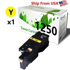 1-Pack 1250 Yellow Toner Cartridge for Dell 1350cnw 1355cn 1355cnw Printer