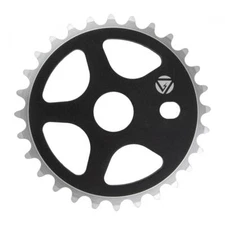 BLACK OPS BMX BIKE CHAINRING 28T MICRO DRIVE ALLOY BLACK
