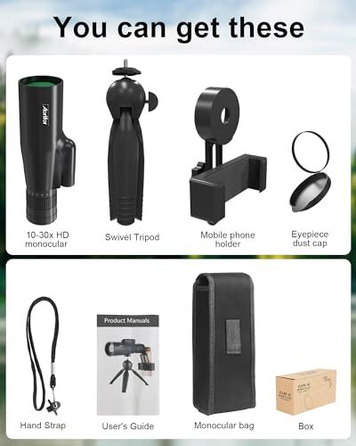 Monoculars for Adults High Powered,Monocular is Suitable for All Kinds 10-30x50 - Picture 7 of 7