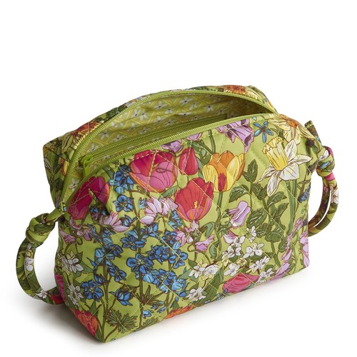 Vera Bradley Premium Cotton Blake Crossbody Meadow Bouquet - Picture 2 of 3