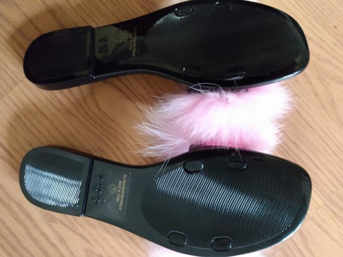 Wild Diva Lounge Damen-Slipper mit Kunstfedern Pantoletten Sandalen Größe 7 NEU - Bild 3 von 3