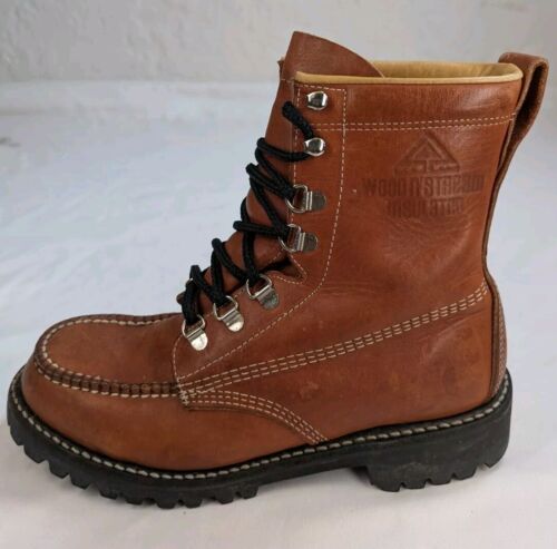 Vintage WEINBRENNER Wood N’ Stream Insulated Vibram Leather Boots Size 6M Nice