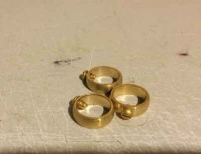 Weathervane Brass Retainer Ring with Set Screw for 3/4'' Rods - Lot of 3