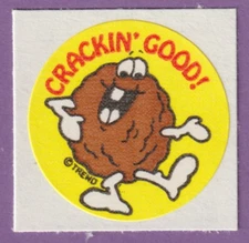 Vintage Trend CRACKIN' GOOD!  Matte Scratch & Sniff Sticker  WALNUT