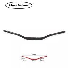 28mm Black EVO Handlebars Fat Bars SX CR Motocross MX Dirt Pit Bike motorcycle