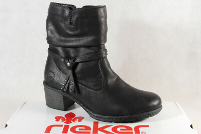 Rieker Women Boots Ankle Boots Boot black Y8850 NEW!