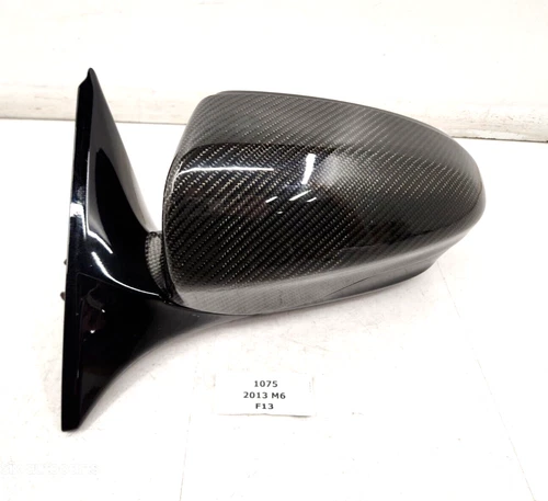 ✅12-14 OEM BMW F06 F12 F13 M6 Left Driver Mirror Assembly Heated Camera Carbon *