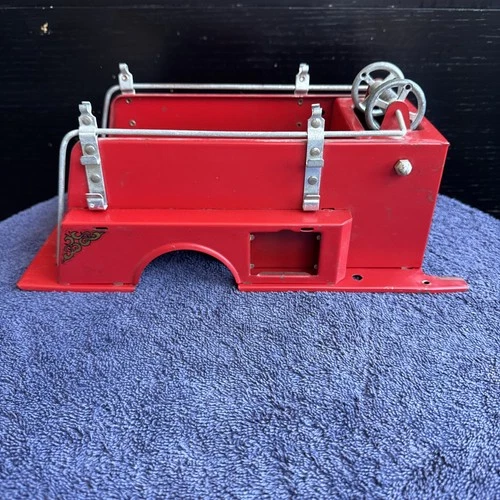 VINTAGE 1950’s 1960’s TONKA SUBURBAN PUMPER FIRE TRUCK BED PART ORIGINAL PAINT
