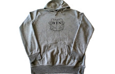 BTS Army K-pop 2-Sided Pullover Hoodie Gray Kangaroo Pocket Cotton Blend Medium