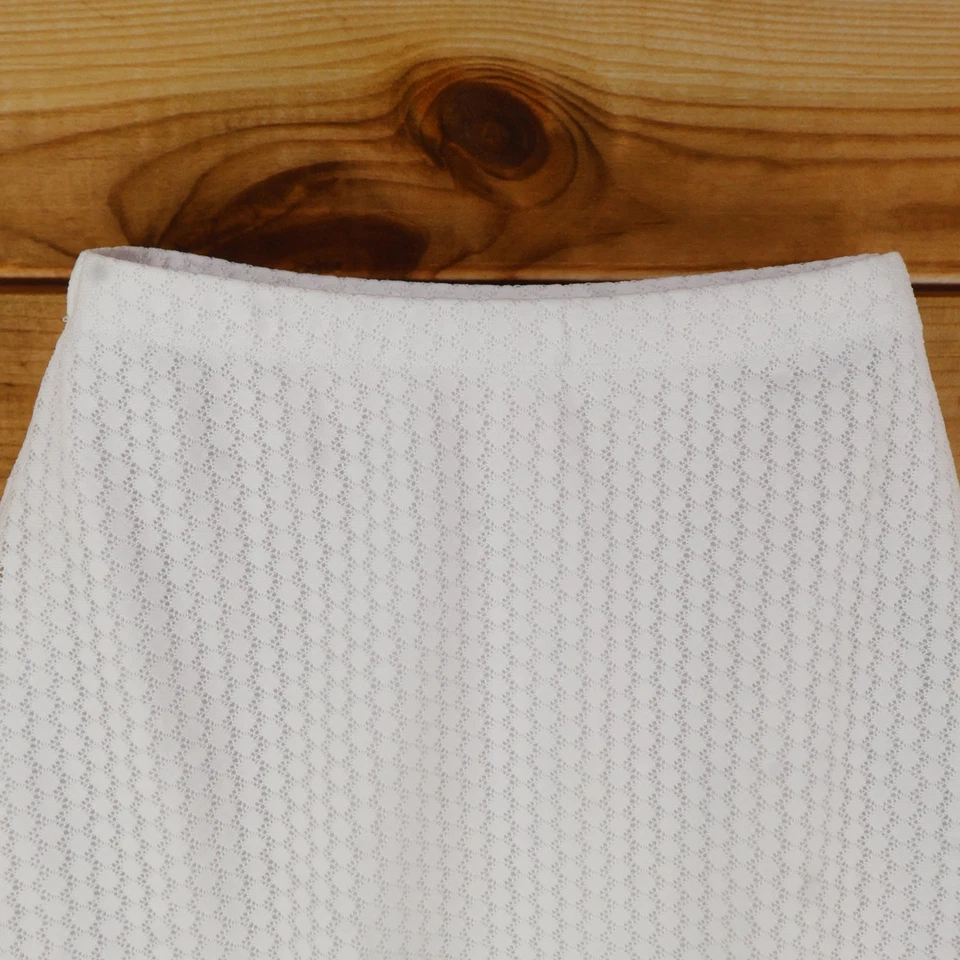 NOBO No Boundaries A-Line Skirt Womens XL White Geometric Stretch Elastic Waist - Image 4 of 4