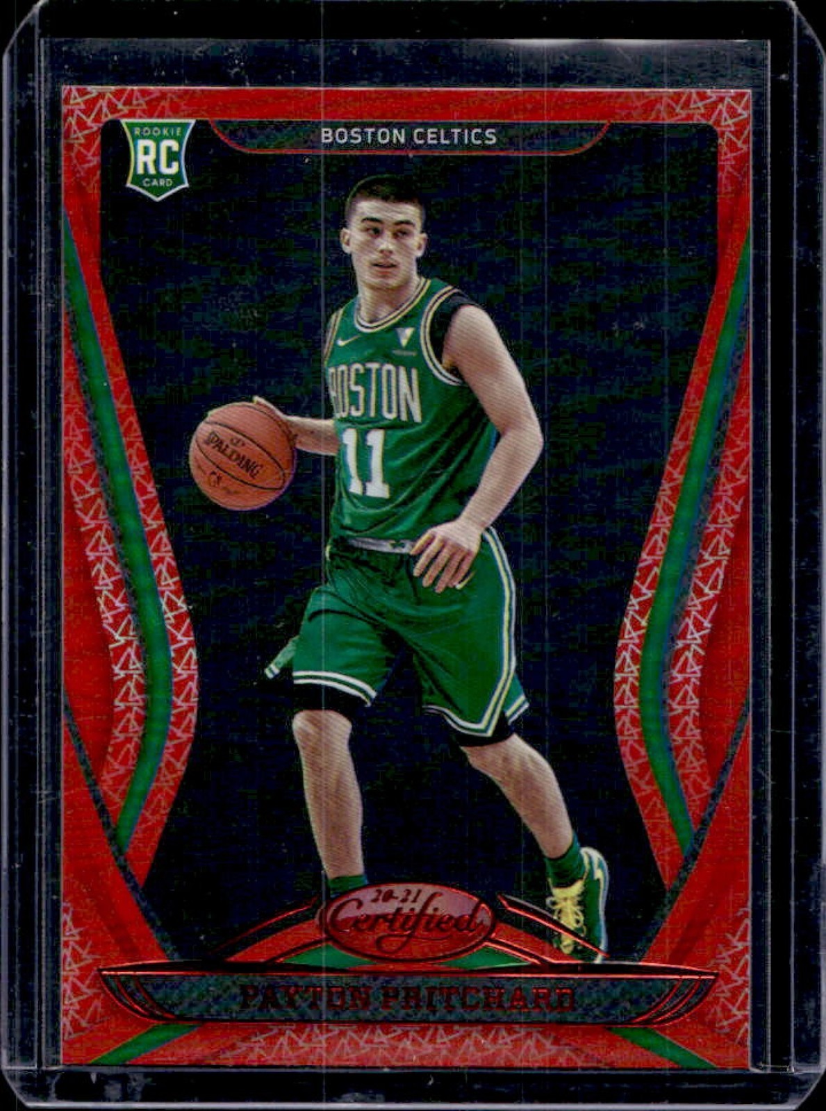 2020-21 Panini Certified Payton Pritchard RC Mirror Red Rookie #175 Celtics