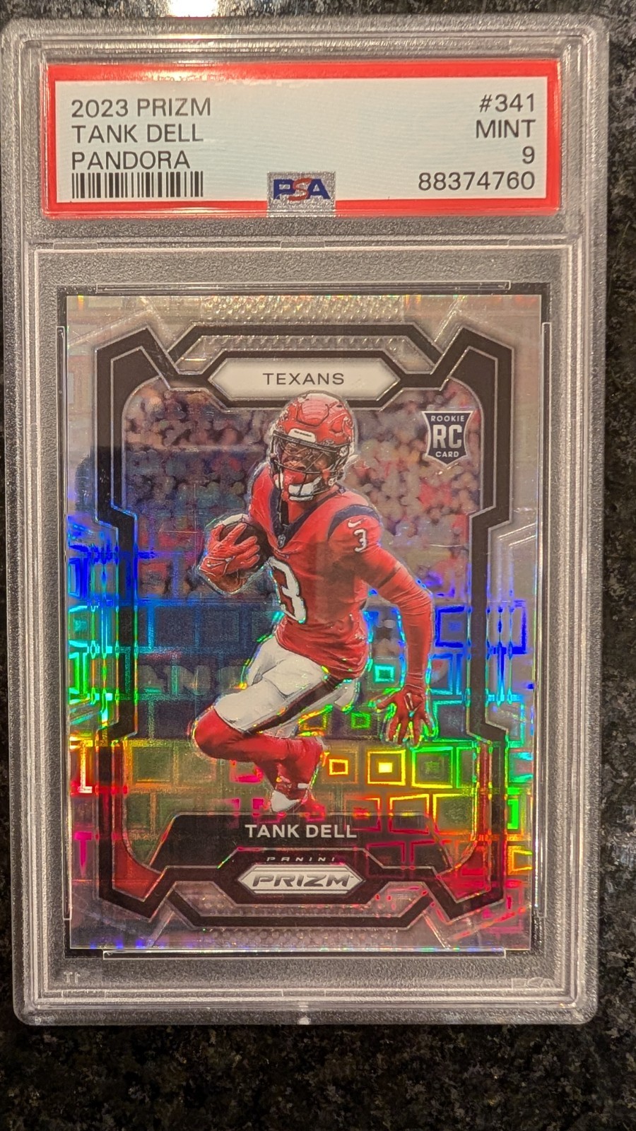 2023 Panini Prizm Tank Dell #341 Pandora PSA /400 Rookie Graded PSA 9