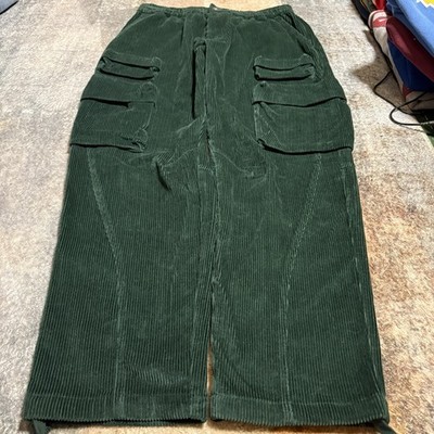Kith Corduroy Chauncey Cargo Pant, Green Kith Baggy Pants, size medium, NWT