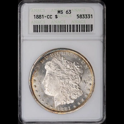1881年 モルガン・ダラー $1 MS 63 1881年 モルガン・ダラー MS 63 MS 63 Graded 1881 Year Morgan US