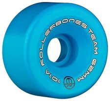Team Logo 101A Recreational Roller Skate Wheels Set of 8 62mm Blue