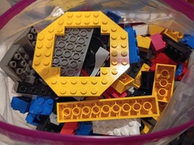 Vintage LEGO Parts Lot (1988&ndash;1999) - 2 LB Bags - Pirate, Knights, Space, Town...
