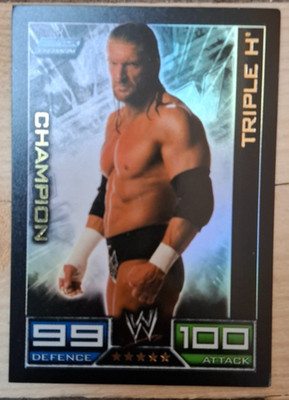 Triple H Champion - 2008 Topps WWE Slam Attax SmackDown - Foil Wrestling