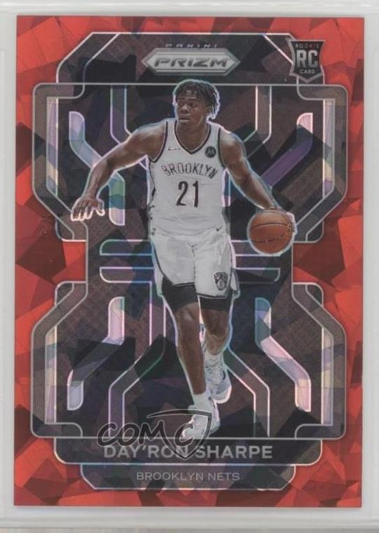 2021-22 Panini Prizm Red Ice Prizm Day'Ron Sharpe #281 xi6