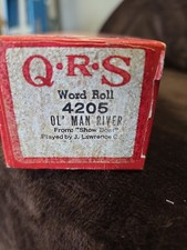 QRS Word Roll "Ol' Man River" 4205 By J. Lawrence Cook From "Show Boat"