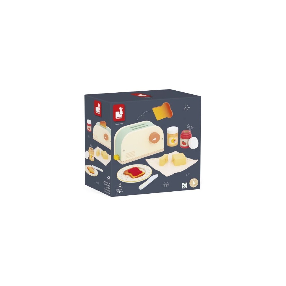 Janod Set Petit Déjeuner Idée Cadeau Anniversaire Enfant Fille Garçon 3-6 Ans