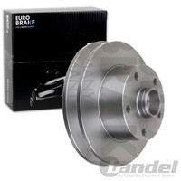 2X Eurobrake Bremsscheiben 245Mm Voll Hinten Passend FÜR Audi A4 | 5815204757