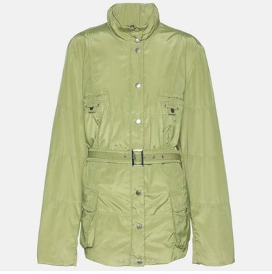 Marina Sport by Marina Rinaldi Green Nylon Jacket X XL Size 23 - pristine