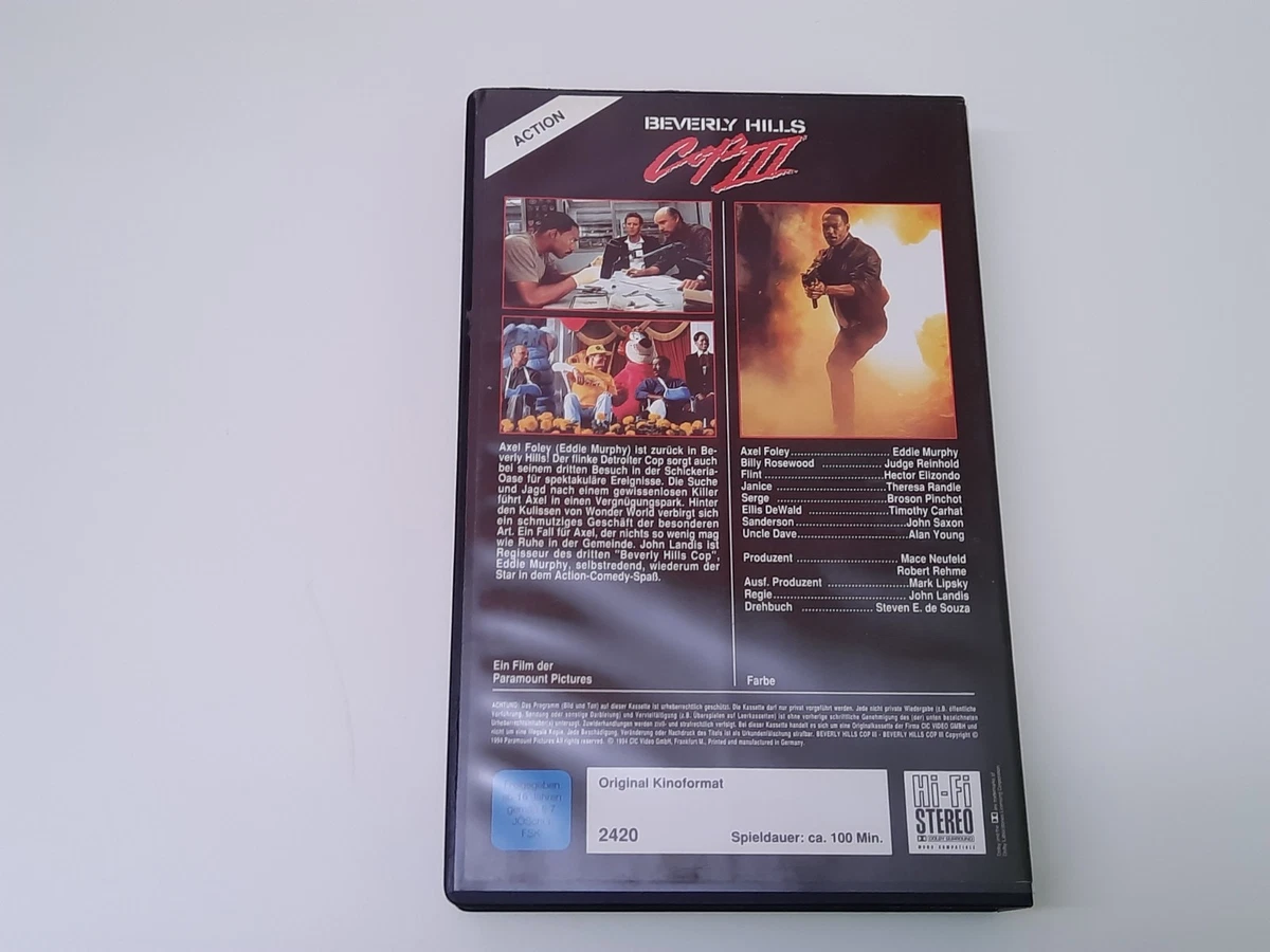 Beverly Hills Cop 3 III 1994 VHS German PAL CIC Video Großbox Eddie Murphy