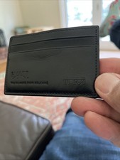 Tumi Slim Card Case Leather Wallet - Black  Hyatt Hotel  