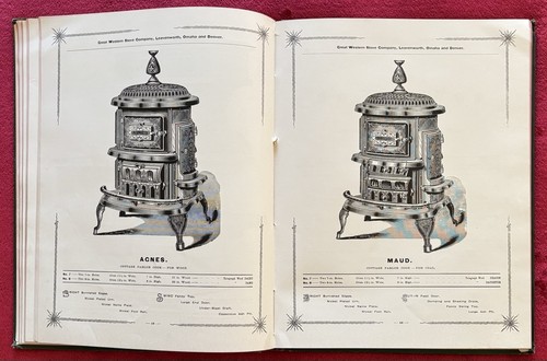 1888 GREAT WESTERN STOVE CO. ILLUSTRATED CATALOG - GILT-LETTERED EMBOSSED COVER - Picture 12 of 23