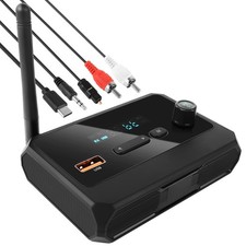 FancyWhoop Bluetooth 5.3 Receiver for Home Stereo, RCA Black