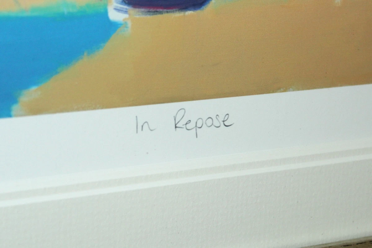 TOBY MULLIGAN (b.1969 ) Limited Edition Print 'In Repose' in bold Gallery Frame